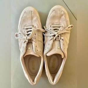 Michael Kors pink suede sneakers (Size 9)